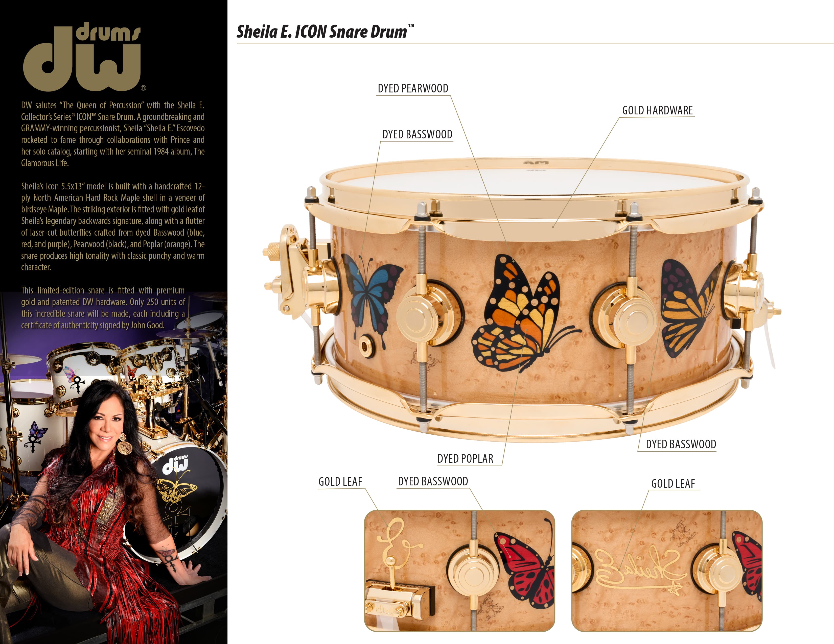 Sheila E ICON Snare Legend