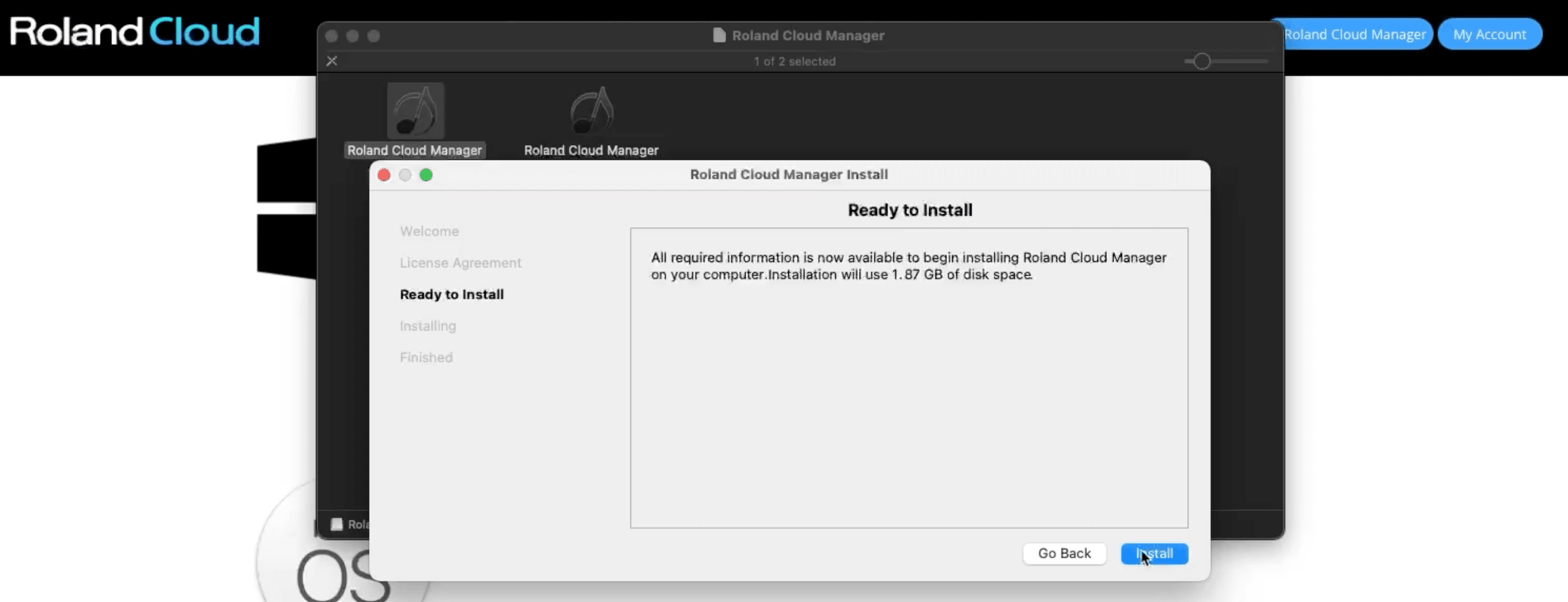 RCM Installation Step 2
